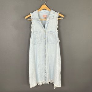Show Me Your Mumu Light Denim Dress. Size M